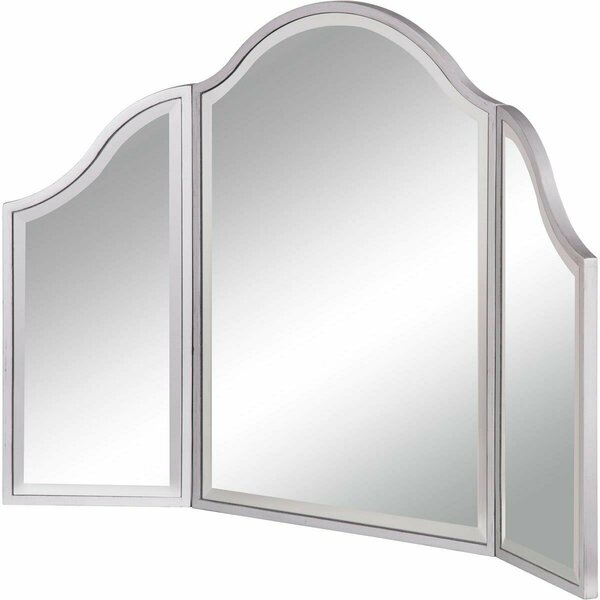 Elegant Decor Dressing Mirror Silver Paint - Hand Rubbed, Antique Silver - 37 x 24 in. MF6-1042S